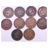 10 INDIAN HEAD CENTS