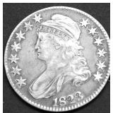 1823 BUST HALF DOLLAR XF