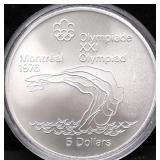 1976 CANADA SILVER 5 DOLLARS GEM