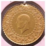 TURKEY GOLD 50 KURUSH 3.16 GRAM OF 22 K GOLD