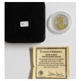 COLORIZED SACAGAWEA DOLLAR W BOX PAPERS