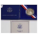 PROOF ELLIS ISLAND HALF DOLLAR W BOX PAPERS