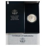 PROOF EISENHOWER SILVER DOLLAR W BOX PPAERS