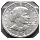1979 P WIDE RIM SBA DOLLAR GEM