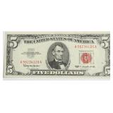 5 $ US LEGAL TENDER XF
