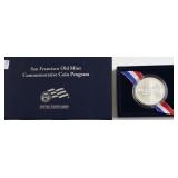 SAN FRANCISCO MINT SILVER DOLLAR W BOX PAPERS