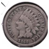 1860 INDIAN HEAD CENT VG