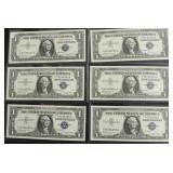 6 CHOICE BU CONSECUTIVE SERIAL # SILVER CERTIFICAT