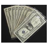 10 SILVER CERTIFICATES