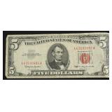 5 DOLLAR U S LEGAL TENDER VF