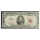 5 DOLLAR U S LEGAL TENDER VF