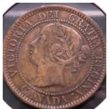 1859 CANADA LARGE CENT VF