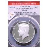 2022 S PCGS PF69DC SILVER KENNEDY HALF DOLLAR