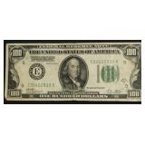 1928 REDEMABLE IN GOLD 100$ FEDERAL RESERVE NOTE V