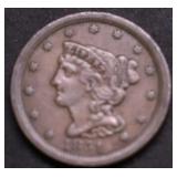 1851 HALF CENT AU