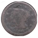 1848 LARGE CENT VG