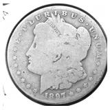 1897 O MORGAN DOLLAR AG