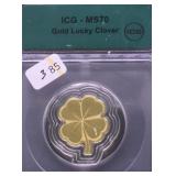 ICG MS70 GOLD LUCKY CLOVER