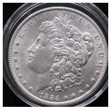 1884 CHOICE BU MORGAN DOLLAR