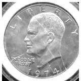 1974 S PROOF IKE DOLLARS