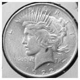 1922 CHOICE BU PEACE DOLLAR