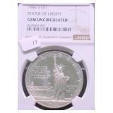 1986 S GEM STATUE OF LIBERTY SILVER DOLLAR