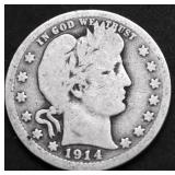 1914 BARBER QUARTER G