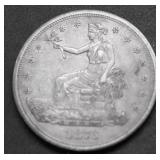 1876 S TRADE DOLLAR AU