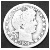 1909 BARBER QUARTER G