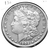 1902 MORGAN DOLLAR XF