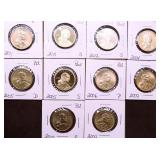 10 GEM/PROOF SACAGAWEA DOLLARS