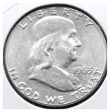 1963 CHOICE BU FRANKLIN HALF DOLLAR