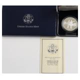 PROOF LEWIS & CLARK SILVER DOLLAR W BOX PAPERS