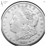1921 S MORGAN DOLLAR XF