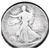 1917 WALKING HALF DOLLAR G