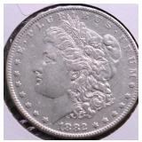 1882 MORGAN DOLLAR AJ