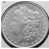 1881 MORGAN DOLLAR XF