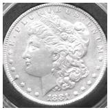 1881 S MORGAN DOLLAR AU