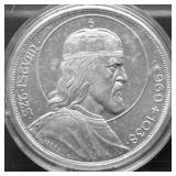 KIRKISTAN 1938 SILVER 5 PENCO CHOICE BU