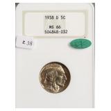 1938 D NGC MS66 CAC JEFFERSON NICKEL