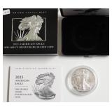 2025 W SILVER EAGLE W BOX PAPERS