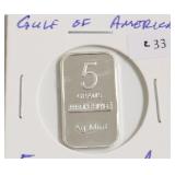 5 GRAMS .999 SILVER