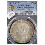 1897 PCGS MS61 PHILIPPIES PESO