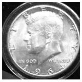 1964 CHOICE BU KENNEDY HALF DOLLAR