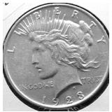 1923 CHOICE BU PEACE DOLLAR