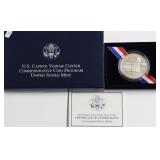 US CAPITOL  SILVER DOLLAR W BOX PAPERS