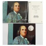 BEN FRANKLIN  COIN & CRONICLES SET