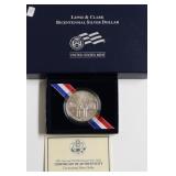 LEWIS & CLARK SILVER DOLLAR W BOX PAPERS