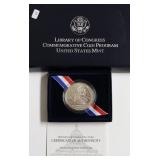 CONGRESS SILVER DOLLAR W BOX PAPERS