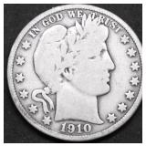 1910 BARBER HALF DOLLAR G